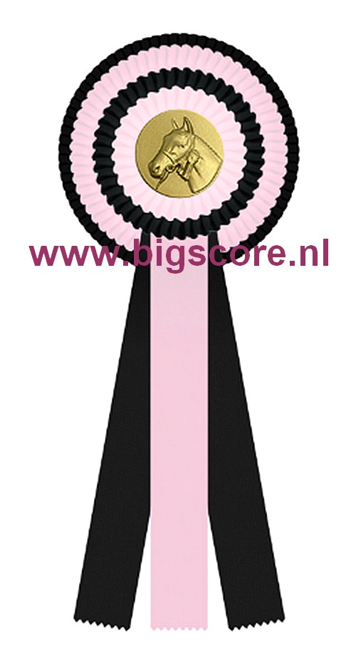 R 04 Multi 4-Ringsrozet Ø 15,5 L: 39,5 cm Blanco met optie Full-Colour logo Ø 50 mm